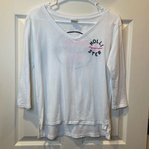 White Hollister Tee